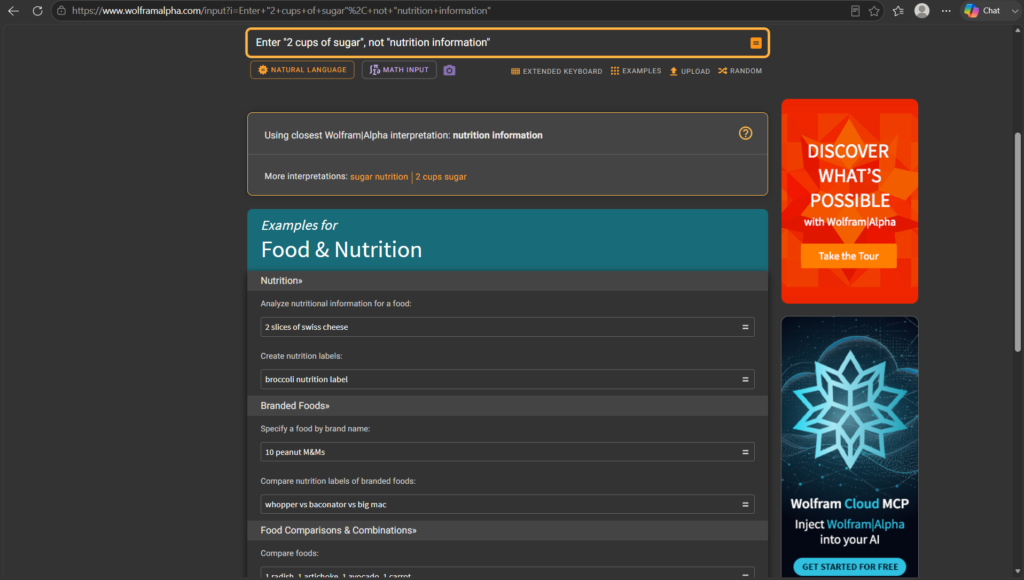 WolframAlpha