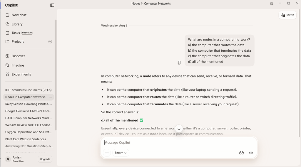 Student using an AI note-taking tool while studying on a laptop