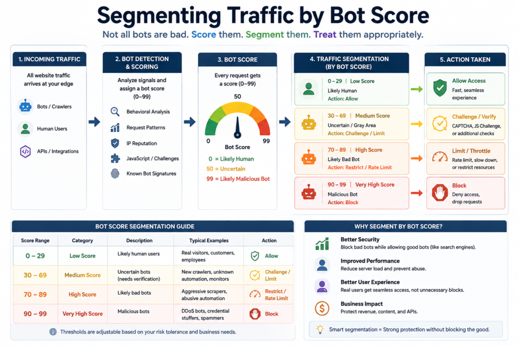 Segmenting Traffic by Bot Score